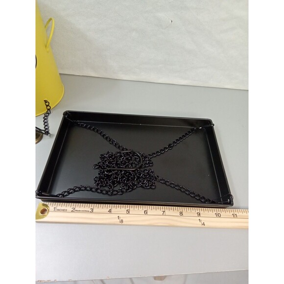 Yellow Hanging Smiley Face Planter With Bell Feet & Drain Hole - Picture 8 of 9